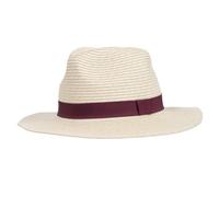 Isotoner Chapeau 100% papier de paille claire, ajustable à l'intérieur 52 à 58 cm bordeaux femme Taille unique