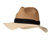 Isotoner Chapeau Femme Bande Noire, Ajustable Tour de tête, TU, noué Noir