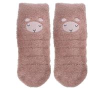 Isotoner Chaussettes anti-dérapantes fille mouton blush en maille, 31/34, blush