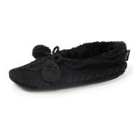 Isotoner Chaussettes d'intérieur femme fourrées, antidérapante, 41/42, noir