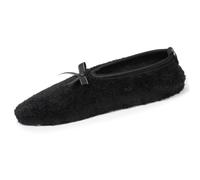 Isotoner Chaussettes Femme maille peluche Noir 35/38 | Chaussettes d'intérieur ultra confortables, avec picots antidérapants - Lavable machine 30°C