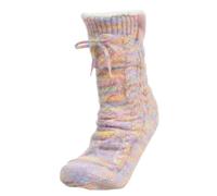 Isotoner Chaussettes d'intérieur femme fourrées, antidérapante, 35/38, multicolor