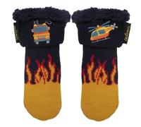 Isotoner Chaussettes anti-dérapantes garçon pompier en maille, 25/30, bleu canard