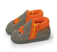 Isotoner Chaussons pantoufles Bottillons bébé garçon à zip, faciles à enfiler, bon maintien du pied, semelle antidérapante