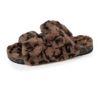 Isotoner Chaussons amorti talon, confort à la marche léopard femme 39