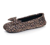 Isotoner Chaussons Ballerines femme confort à mémoire de forme | Pantoufle Microvelours Mousses complémentaires pour un confort durable et un maintien optimal au quotidien.