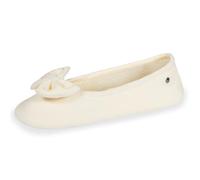Isotoner Chaussons Ballerines Femme,Ivoire,41/42 EU