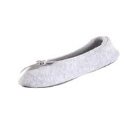 isotoner - Chaussons Ballerines pour femme en tissu éponge classique - gris - gris,