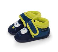 Isotoner Chaussons Bottillons bébé scratch bon maintien antidérapant | Pantoufle MicroSemelle antidérapante et maintien renforcé à l'arrière pour sécuriser les premiers pas