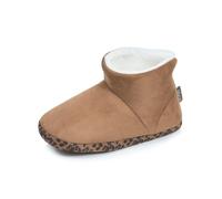 Isotoner Chaussons Bottillons Femme suédine léopard 35/36 | Pantoufle Bottillons suédine, semelle gomme ultra souple, chaudes et confortables - Lavable machine 30°C