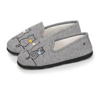 Isotoner Chaussons pantoufles Charentaises femme souples, ultra confortables et légers, confort semelle ergonomique technologie everywear, 41 EU, grisirisé
