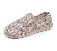 Isotoner Chaussons Charentaises femme mémoire de forme 41 léopard beige
