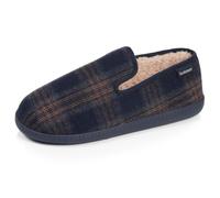 Isotoner Chaussons Charentaises homme mémoire de forme | Pantoufle Microvelours Semelle ergonomique soutenant la voûte plantaire pour un maintien optimal.