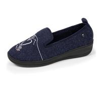 Isotoner Chaussons pantoufles Charentaises femme ultra confortables et légers, technologie everywear, 40, marine