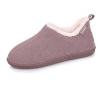 Isotoner Chaussons de maison Bottines pour femme, pantoufles confortables et chaudes, parfaites pour le froid, Beige Jaspé, 40 EU