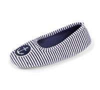 Chaussons Isotoner Ballerines en velours pour Enfant 35 - 36 Bleu