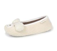Isotoner Chaussons extra-light pantoufles Ballerines femme, 39/40 EU, ivoire
