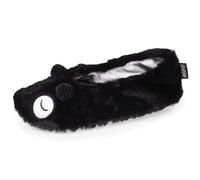 Isotoner Chaussons extra-light pantoufles Ballerines femme ultra confortables et légères, semelle fine anti-dérapante, 35/36 EU, noir