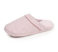Isotoner Chaussons extra-light pantoufles Mules femme maille nid d'abeille, semelle gomme antidérapante, 39/40, blush