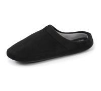 Isotoner Chaussons extra-light pantoufles Mules homme ultra confortables, avec picots antidérapants, 40 EU, noir