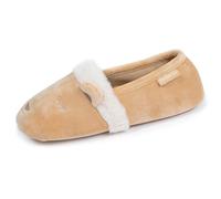 Isotoner Chaussons extra-light pantoufles Slippers femme semelle antidérapante, 39/40 EU, beige