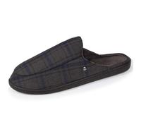 Isotoner Chaussons imprimé à carreaux tartan homme 42