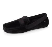 Isotoner Chaussons pantoufles Mocassins homme ultra confortables et légers, 40, noir/noir