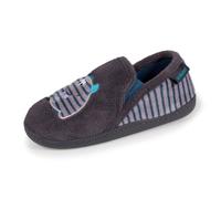 Isotoner Chaussons monstre rayé gris garçon 31