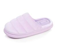 Isotoner Chaussons Mules femme semelle bloup extra Confort | Pantoufle Microvelours Confort longue durée de la semelle BLOUP avec amorti rebondissant et maintien adapté.