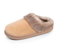 Isotoner Chaussons Mules femme semelle extra Confort | Pantoufle Microvelours Confort longue durée de la semelle BLOUP avec amorti rebondissant et maintien adapté.