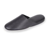 Isotoner Chaussons Mules homme tout cuir semelle confort