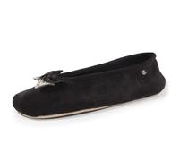 Isotoner Chaussons Nœud bijou noir femme 41