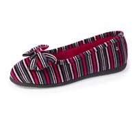Isotoner Chaussons pantoufles Ballerines femme semelle everywear™, 36, rayures