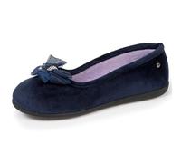 Isotoner Chaussons pantoufles Ballerines femme souples, ultra confortables et légèrs, confort technologie everywear, 36 EU, bleu marine
