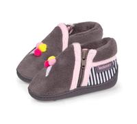 Isotoner Chaussons pantoufles Bottillons bébé fille semelle antidérapante, 27, gris