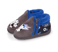 Isotoner Chaussons pantoufles Bottillons bébé garçon semelle antidérapante, 26, gris