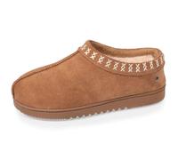 Isotoner Chaussons pantoufles Bottillons femme dessus cuir, semelle confort 39