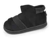 Isotoner Chaussons pantoufles Bottillons femme semelle bloup extra confort, 38 EU, noir