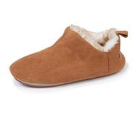 Isotoner Chaussons pantoufles bottillons femme ultra confortables, 37 EU, camel