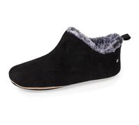 Isotoner Chaussons pantoufles bottillons femme ultra confortables, 38 EU, noir