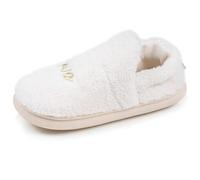 Isotoner Chaussons pantoufles Charentaises femme matière sherpa, semelle bloup extra confort, 40 EU, ivoire