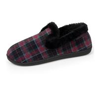 Isotoner Chaussons pantoufles Charentaises femme semelle ergonomique confort, chauds, 40 EU, tartan