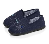 Isotoner Chaussons pantoufles Charentaises femme souples, ultra confortables et légers, confort technologie everywear, 36 EU, bleu