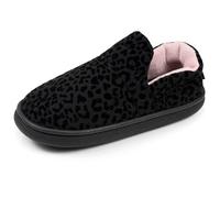 Isotoner Chaussons pantoufles Charentaises femme suédine semelle bloup extra confort, 41 EU, noir