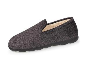 Isotoner Chaussons pantoufles Charentaises homme ultra confortables et chauds, technologie everywear, 45, gris