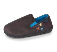 Isotoner Chaussons pantoufles Mocassins garçon légers et confortables, faciles à enfiler, 37, gris chiné