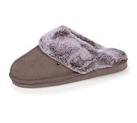 Isotoner Chaussons pantoufles Mules femme cuir fourré chaud 37