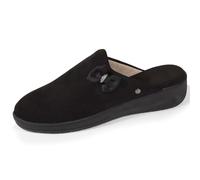 Isotoner Chaussons pantoufles Mules femme petit talon de 4,5 cm, 37, noir