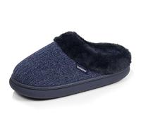 Isotoner Chaussons pantoufles Mules femme semelle bloup extra confort, 40 EU, marine lurex