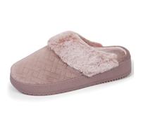 Isotoner Chaussons pantoufles Mules femme velours ultra doux, talon 3,7 cm 41